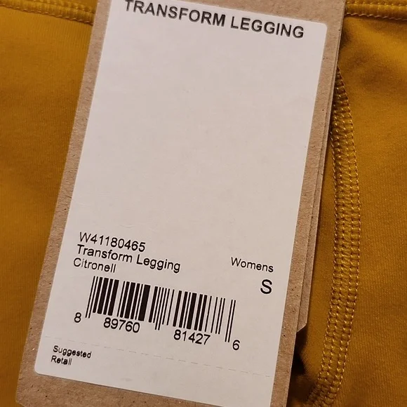 NWT PrAna Transform Legging Citronell Yellow Yoga Active Pant Small - Picture 6 of 7